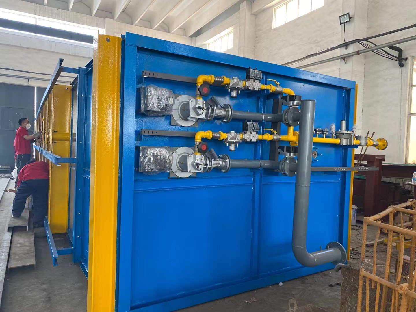 Latest company case about Finish Wenxian Wuyue hot dip galvanizing furnace project