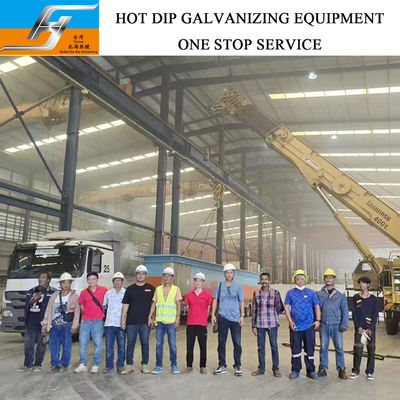 Steel XG08 Substrate Zinc Kettle with 50mm/60mm Thickness and High Velocity Pulse Fired Burner for Hot Dip Galvanizing