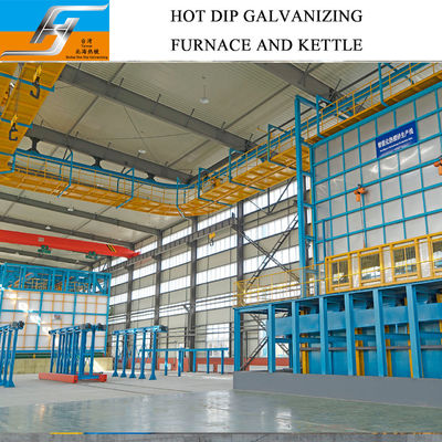 Quality  Automatic/Semi-automatic Hot Dip Galvanizing Equipment with High Velocity Pulse Firing System and Chromium-Free Passivator factory